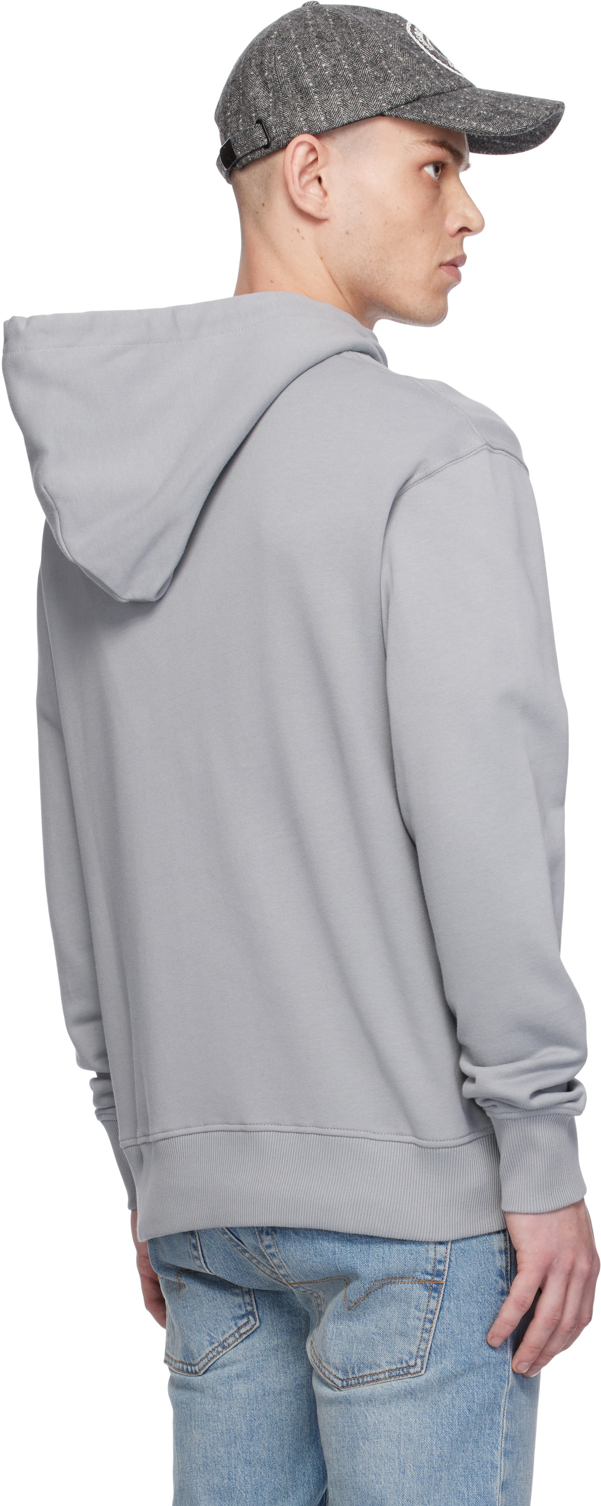 Versace Jeans Couture Gray Logo Regular-Fit Hoodie