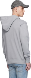 Versace Jeans Couture Gray Logo Regular-Fit Hoodie