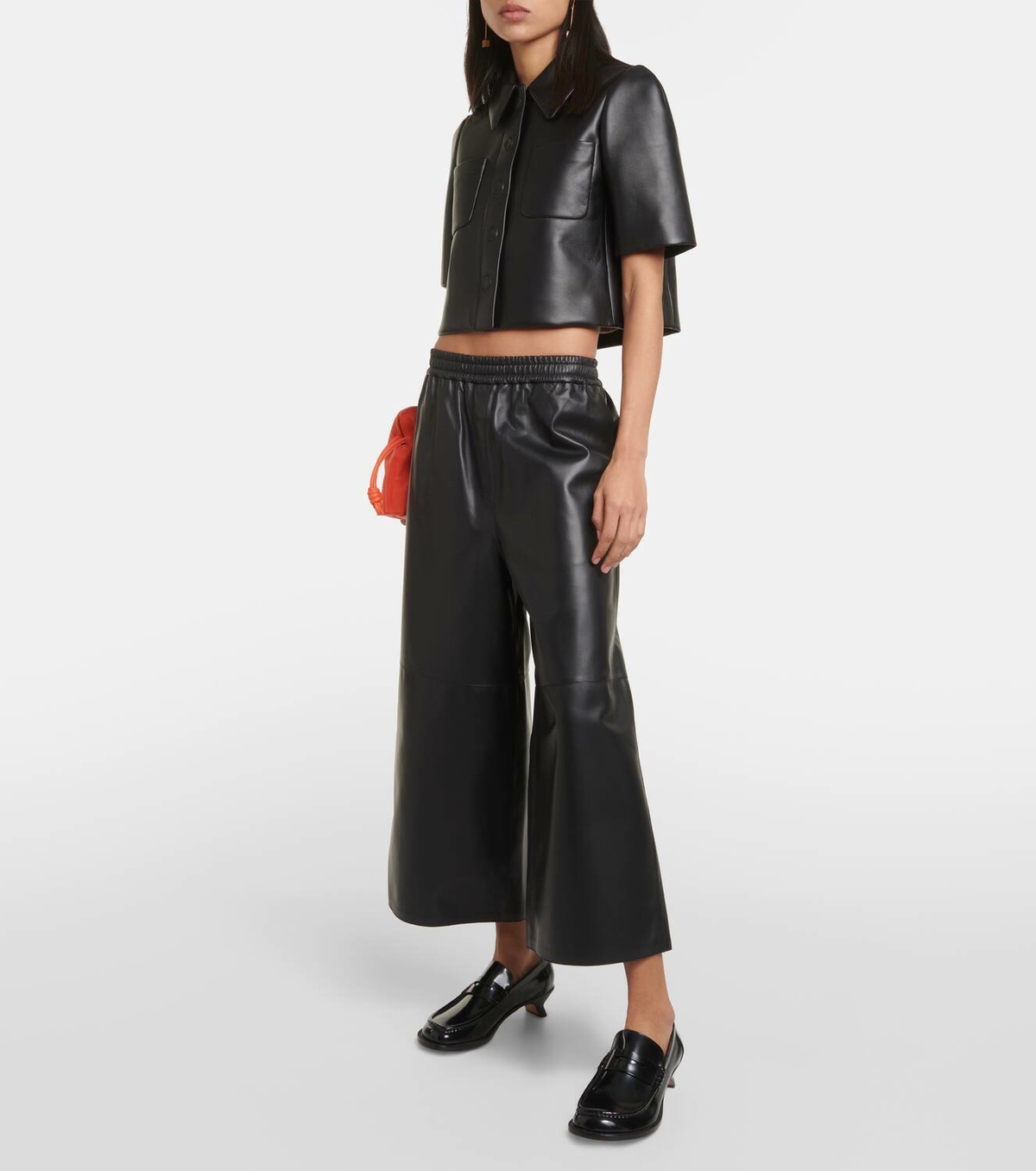 Loewe Campo leather loafer pumps Loewe