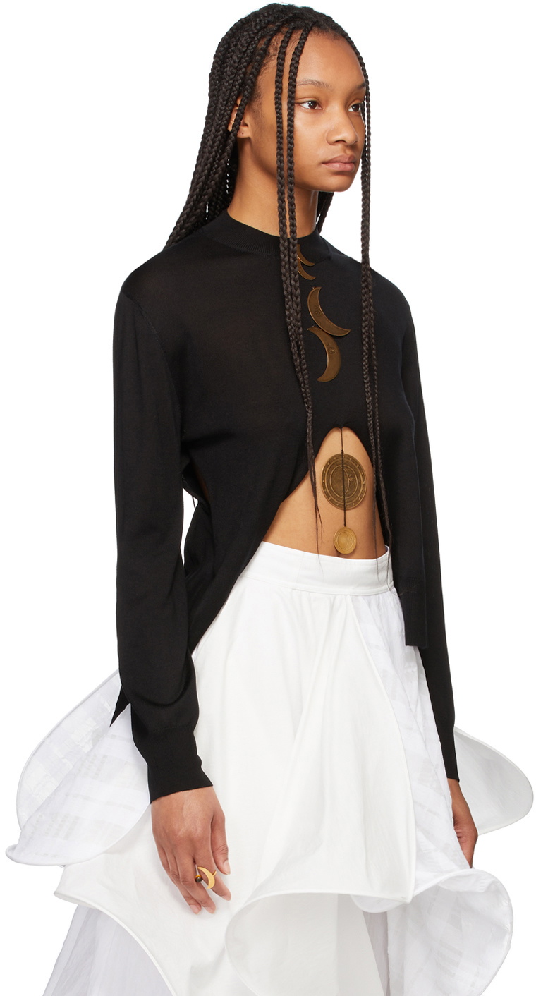 Loewe Black Paula's Ibiza Silk Moon Sweater Loewe