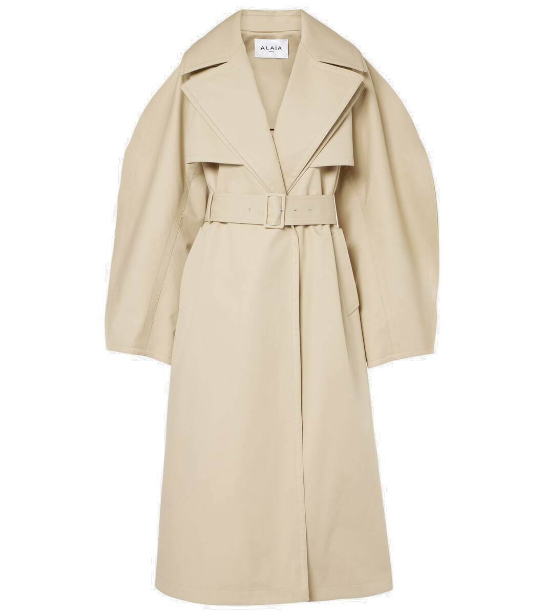 Alaïa Cotton gabardine trench coat ALAÏA