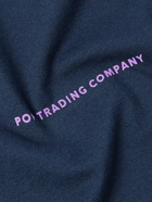 Pop Trading Company - Logo-Print Cotton-Jersey T-Shirt - Blue
