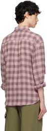 AFTER PRAY Pink Over Check Bright Shirt