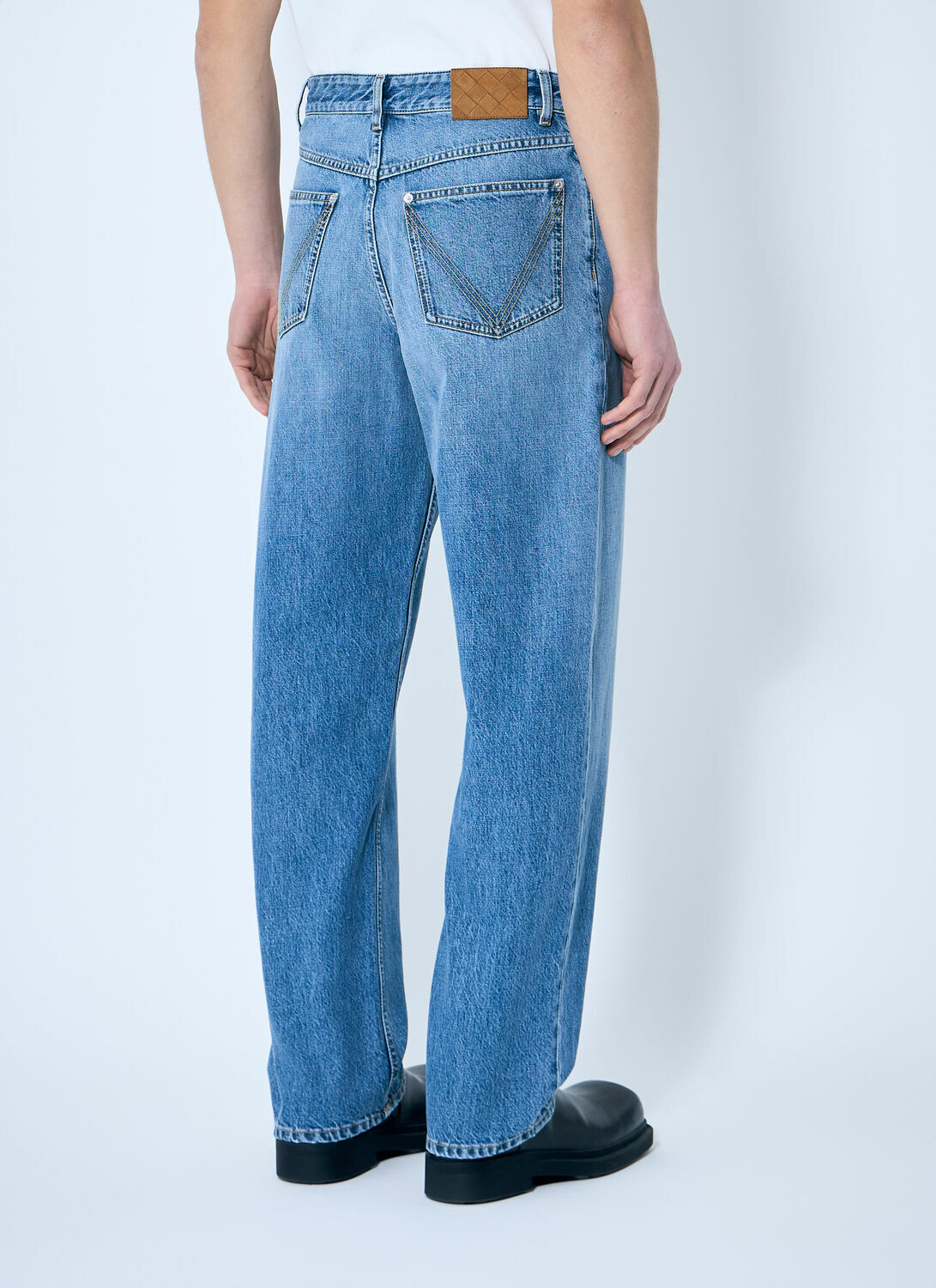 Bottega Veneta Indigo Wide Leg Jeans