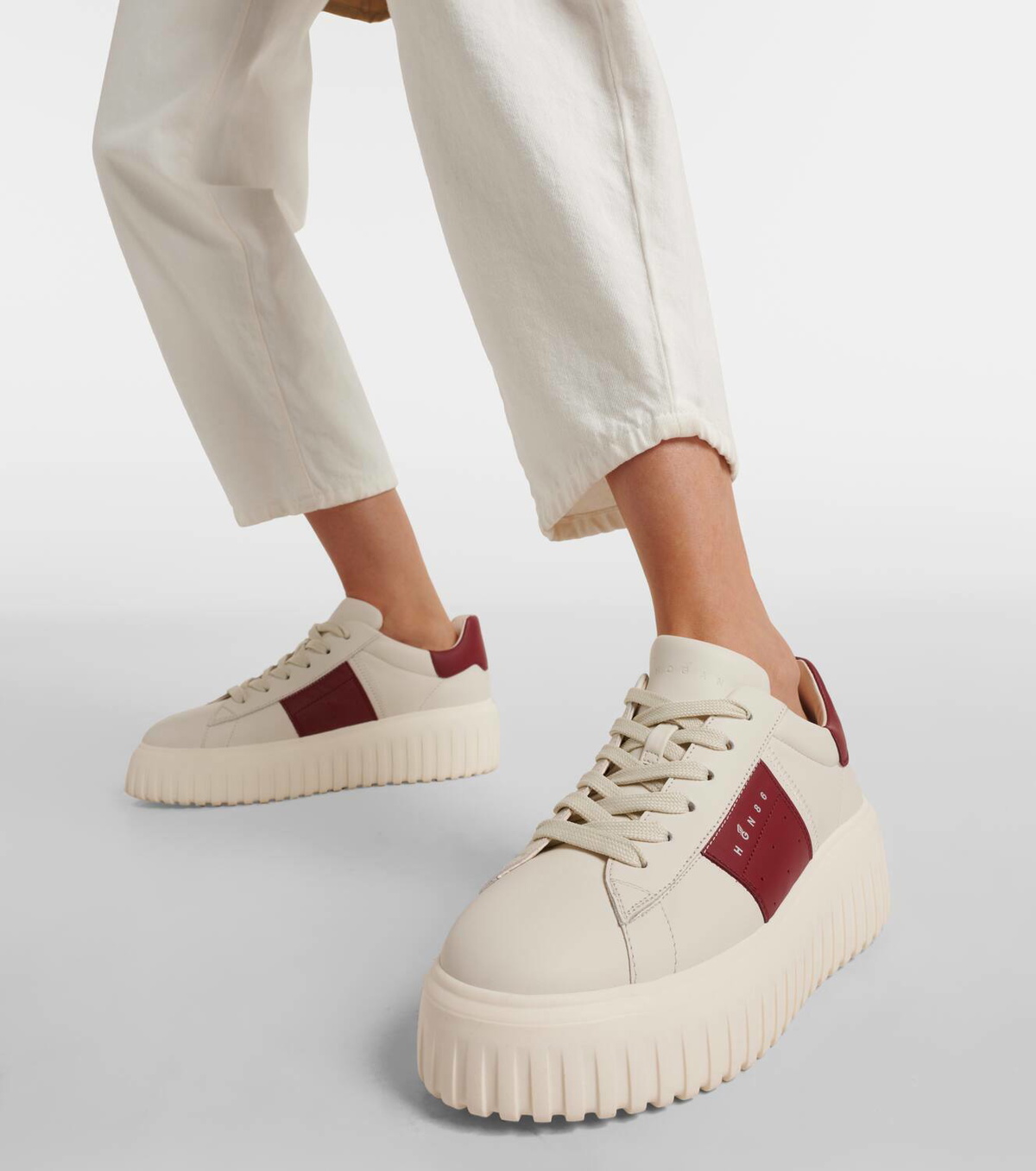 Hogan H-Stripes leather sneakers Hogan