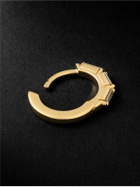 Suzanne Kalan - 18-Karat Gold Diamond Single Hoop Earring