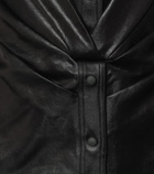 Rta - Vivienne faux leather minidress