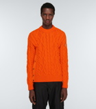 Moncler Grenoble - Cable-knit wool-blend sweater