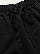Stone Island Shadow Project - Straight-Leg Logo-Appliquéd Cotton-Jersey Sweatpants - Black