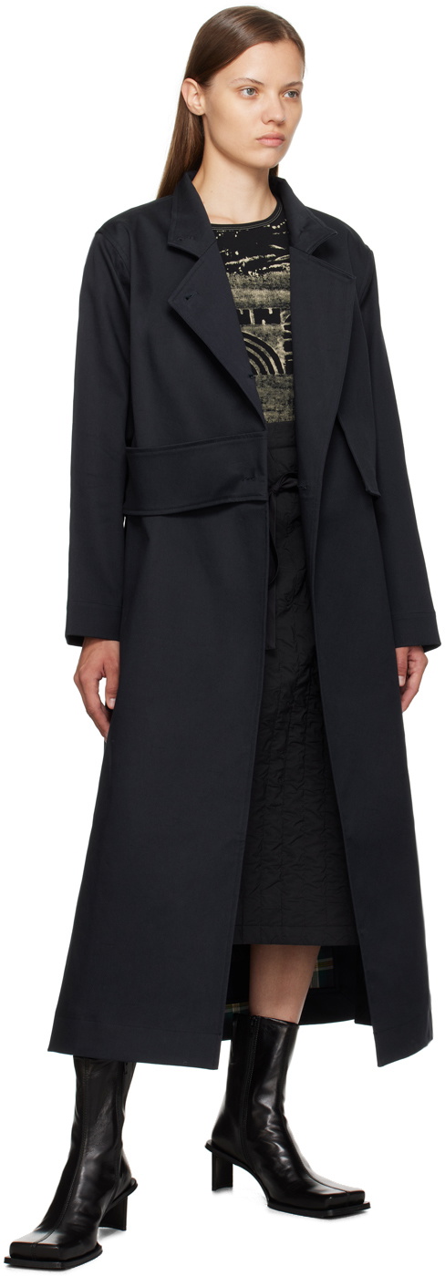 Henrik Vibskov Navy Dawn Coat Henrik Vibskov