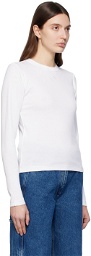 Saks Potts White Eloise Long Sleeve T-Shirt