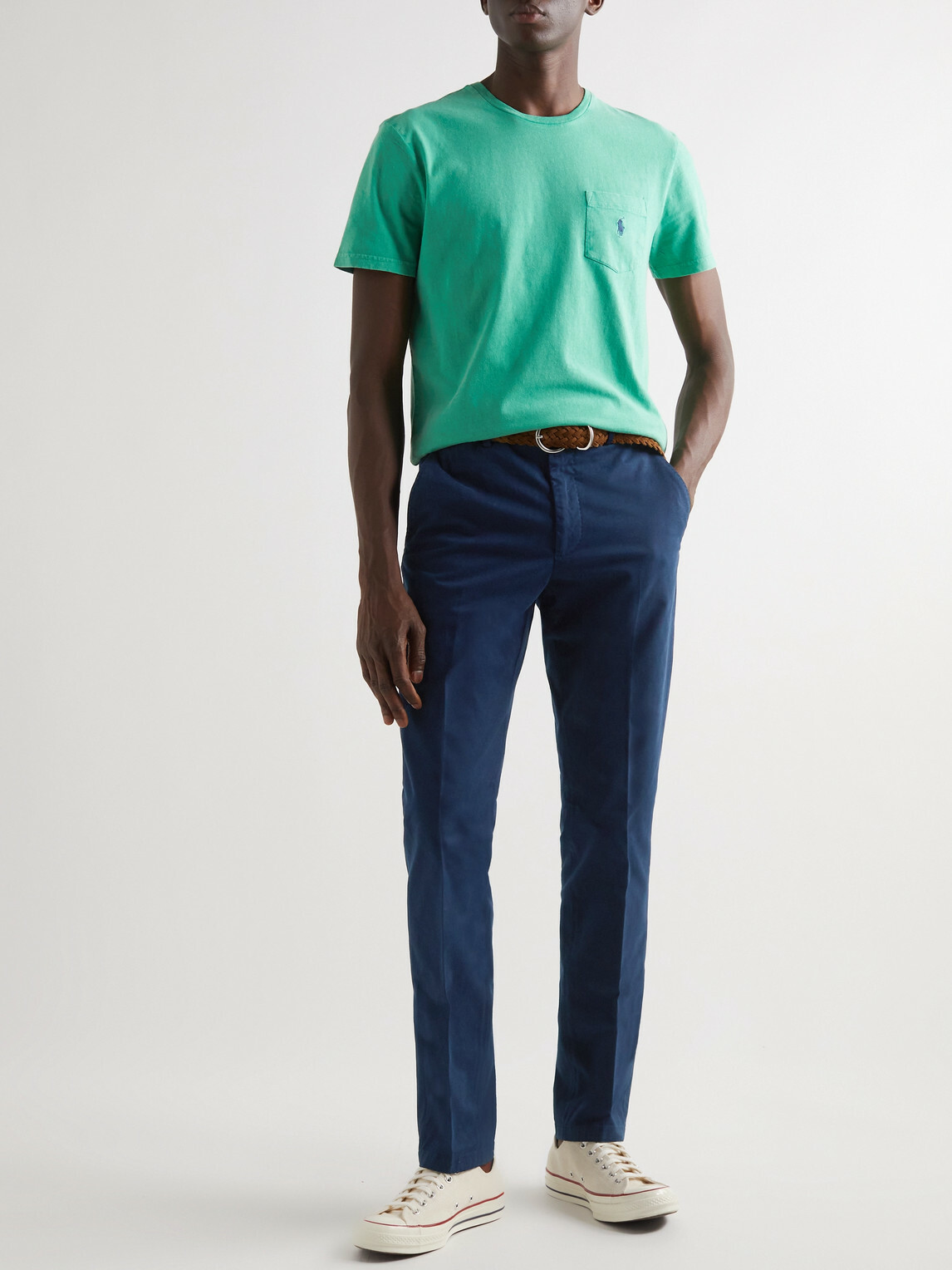 Polo Ralph Lauren - Straight-Leg Stretch-Cotton Twill Suit Trousers - Blue