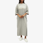 Fear of God ESSENTIALS Women's 3/4 Sleeve Dress in Dark Heather Oatmeal