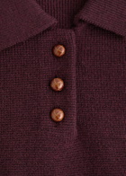 Remain BY Birger Christensen Wool Polo Vest Dark Red
