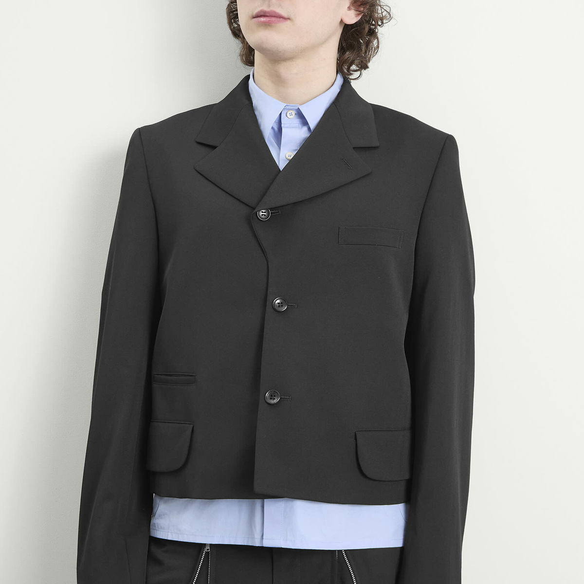 Comme des Garçons Homme Plus Men's Wool Blazer in Black
