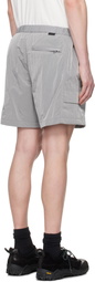 WOOYOUNGMI Gray Nylon Banding Shorts