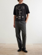 Enfants Riches Déprimés - Antique Work Straight-Leg Distressed Cotton Trousers - Gray