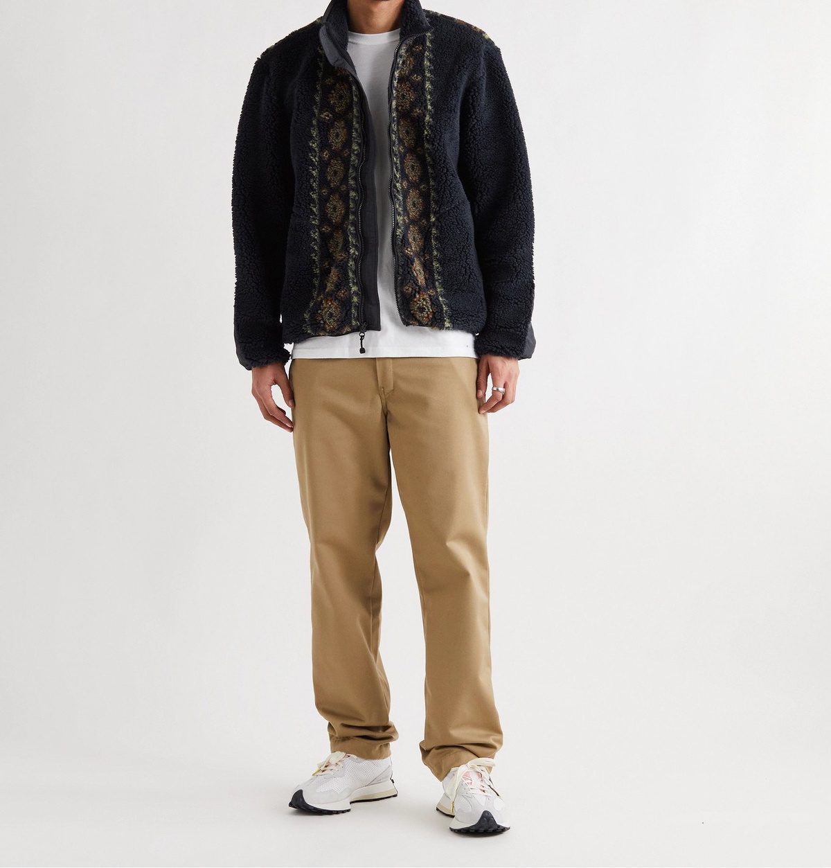 Stüssy - Fleece-Jacquard Jacket - Black Stussy