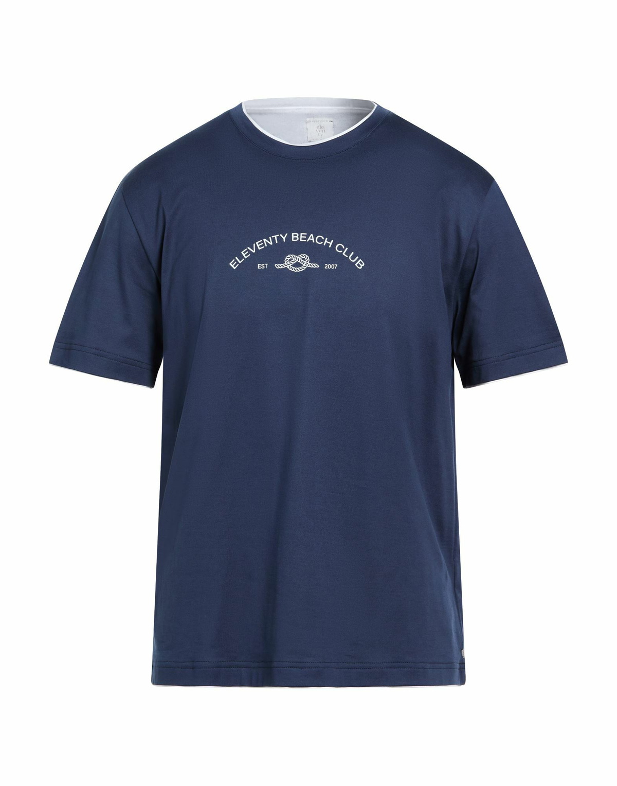 Eleventy Platinum Mens T-shirt in Navy
