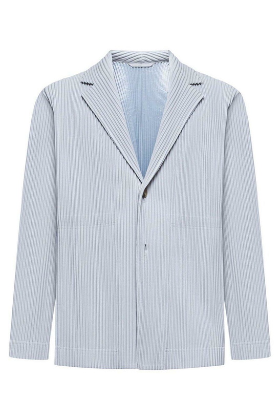 Photo: Homme Plissé Issey Miyake Single-breasted V-neck Blazer