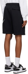 Nike Black Printed Shorts