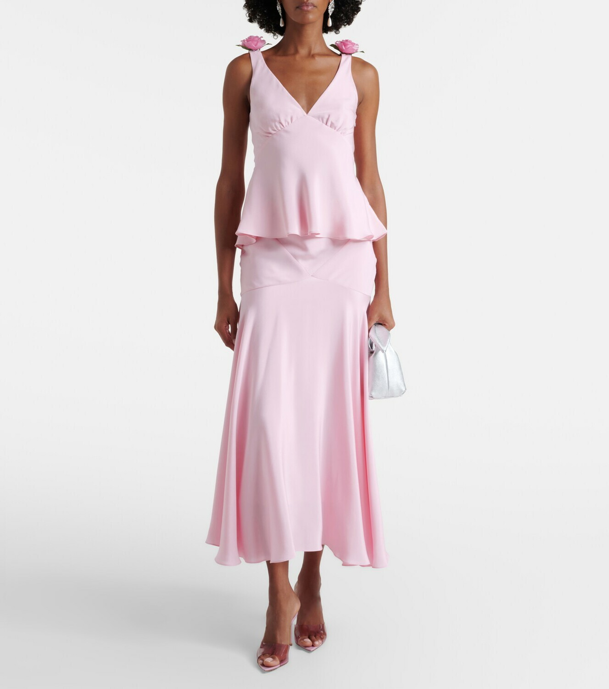 Rodarte Silk crêpe midi skirt