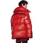 Calvin Klein 205W39NYC Red Down Oversized Jacket