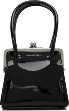 FIDAN NOVRUZOVA Black Boa Four Clasp Bag