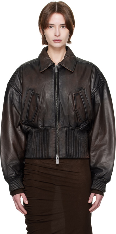 Photo: Holzweiler Brown Saphra Leather Jacket