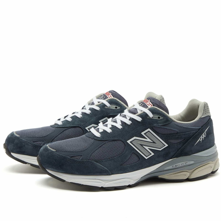 Photo: New Balance Men's M990NB3 - Made in the USA Sneakers in Navy