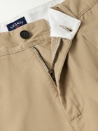 Noah - Wide-Leg Pleated Cotton-Twill Trousers - Neutrals