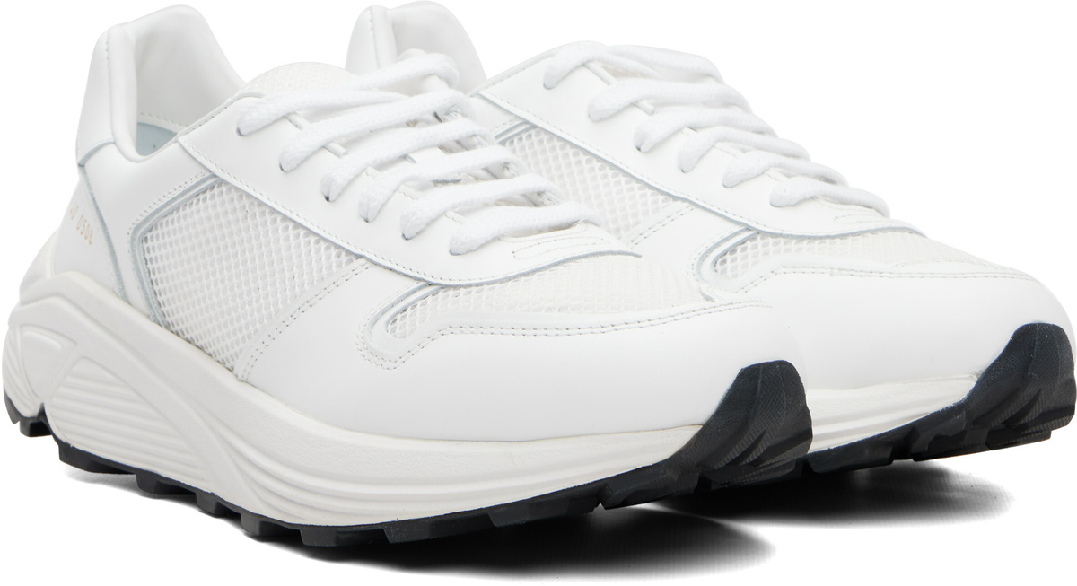 Common Projects White Premium Runner Sneakers