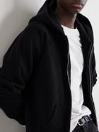 Les Tien - Cotton-Jersey Zip-Up Hoodie - Black