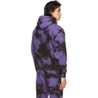Psychworld Purple and Black Tie-Dye Logo Hoodie
