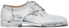 Maison Margiela Black & White Painted Tabi Oxfords