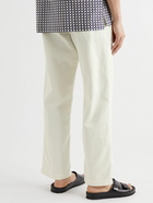 Orlebar Brown - Cantwell Beach Straight-Leg Pleated Cotton and Linen-Blend Drawstring Trousers - White