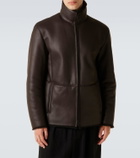 Giorgio Armani Shearling-lined leather jacket