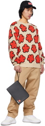 Kenzo Beige Kenzo Paris Boke Flower Sweater