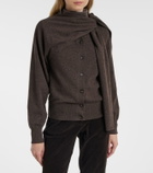 Ferragamo Draped cashmere cardigan