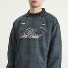 F.C. Real Bristol Men's Plaid Practice Polo Collar Piste in Navy Black Watch