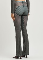 Knwls Halcyon Gingham Stretch-jersey Leggings Grey