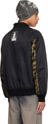 BAPE Black 1st Camo Bomber Jacket