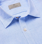 Canali - Linen Shirt - Men - Blue