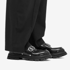 Alexander McQueen Men's Buckle Loafer in Black/Silver