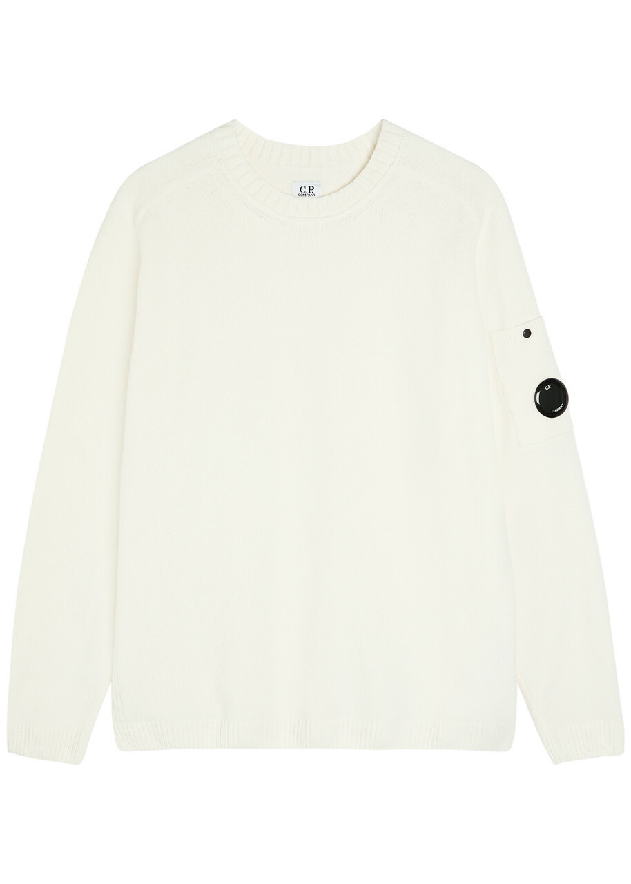 C.P. Company Cotton Jumper White