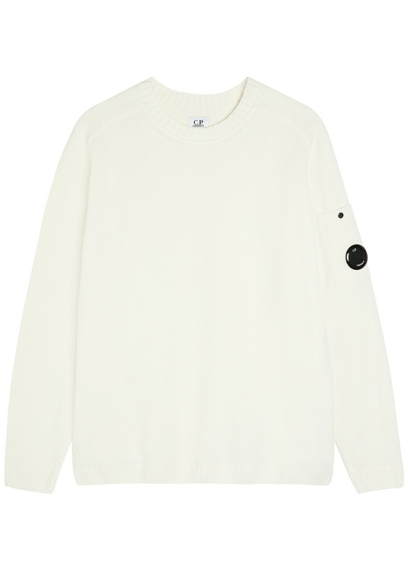 Photo: C.P. Company Cotton Jumper White