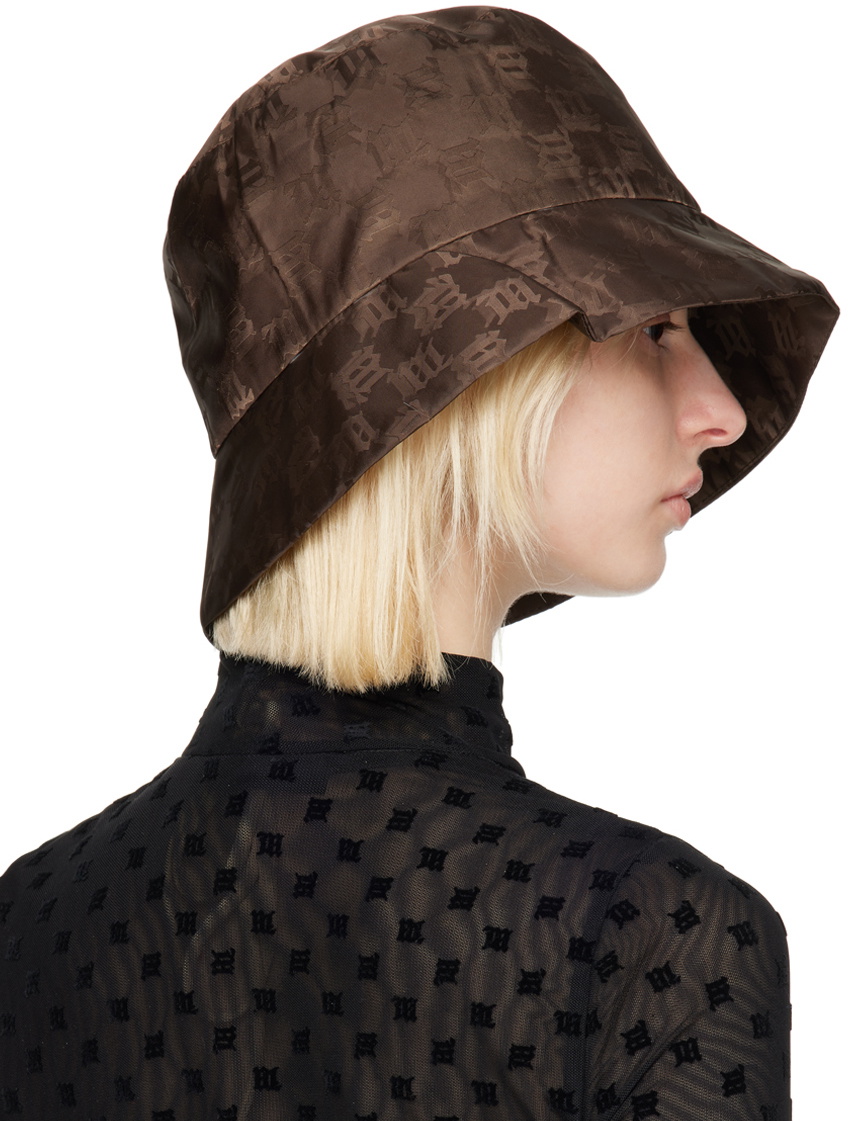 MISBHV Brown Monogram Bucket Hat