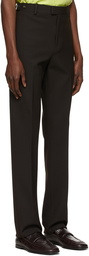 Bottega Veneta Brown Tech Wool Trousers