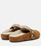 Burberry Urchin shearling-lined suede clogs