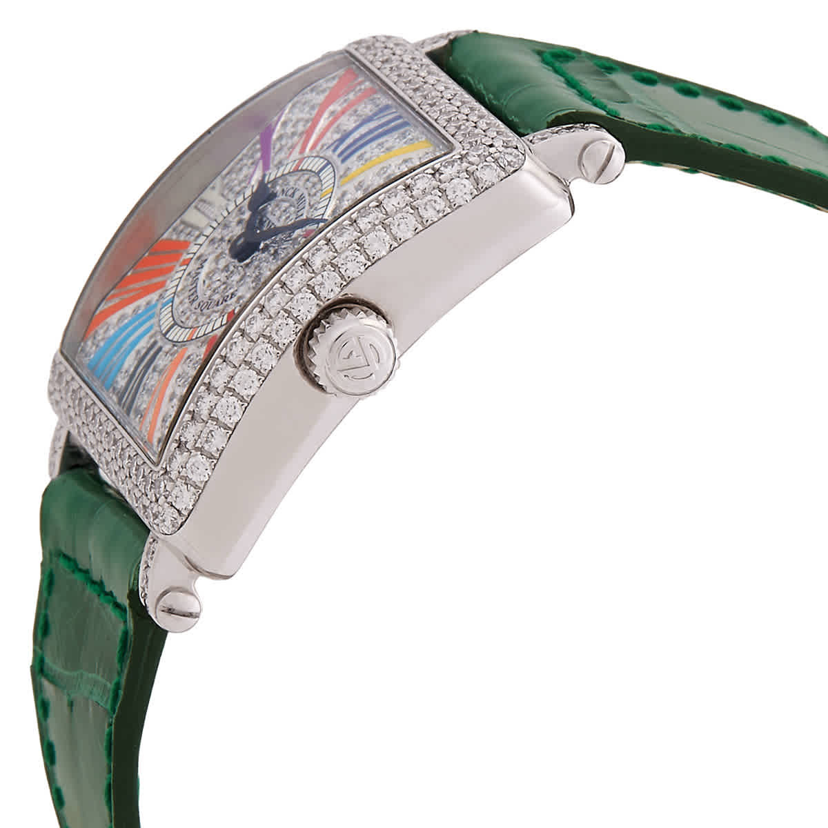 Franck Muller Master Square Quartz Diamond Watch 6002 L QZ D CD OG